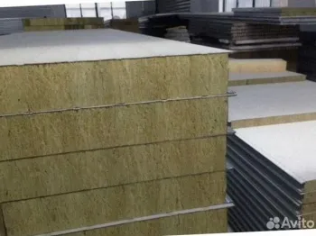 Сэндвич-панели стеновые из минеральной ваты от 200 м2